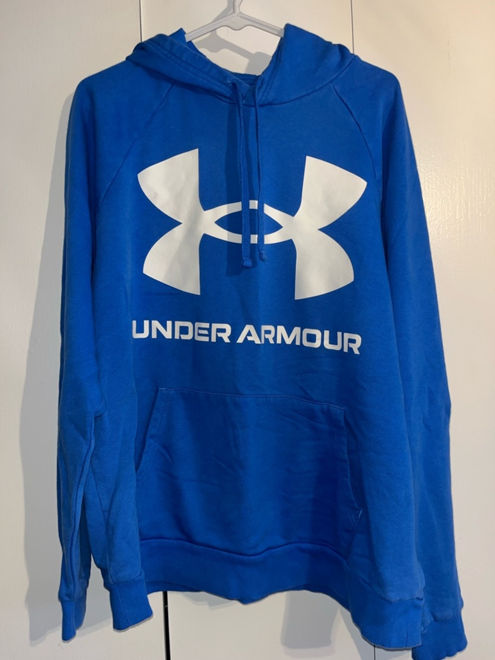 Under Armour Bright Blue Hoodie with White Logo